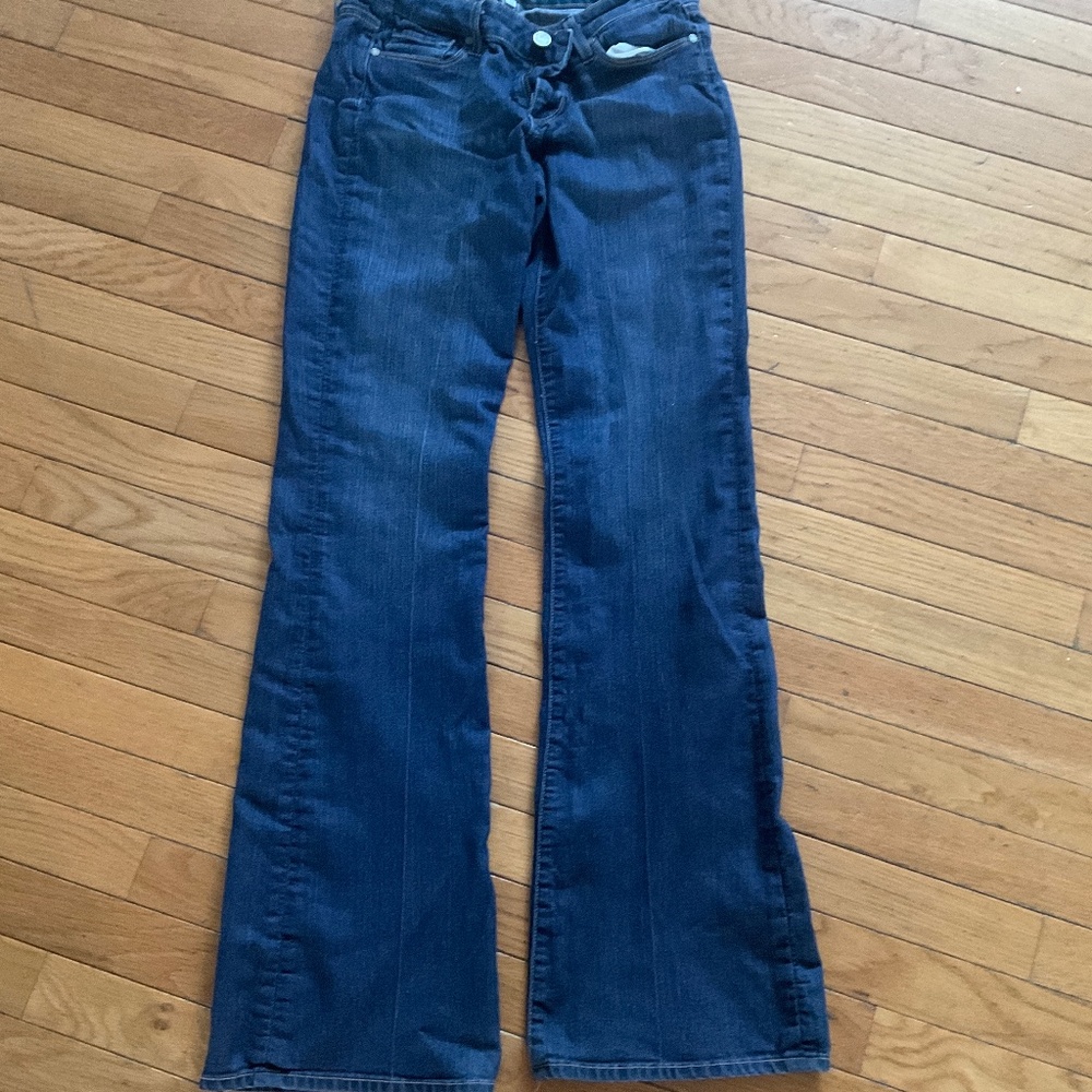 PAIGE SKYLINE BOOT Low/Medium Rise Jeans/ Size 28/ Dark wash